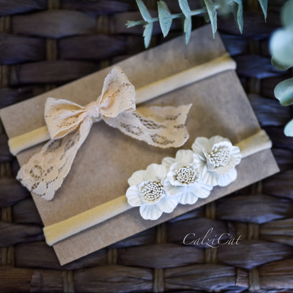 2/$18 🔷 Neutral Baby Girls Headband Set